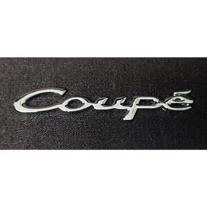 Silver Coupe Sticker Fender Trunk Tail Emblem Badge Car Styling Accessories